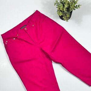 Y2K Lauren Jeans Co. Ralph Lauren Pink Capri Pants Size 6P Petite 30x18‎